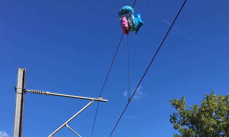 Did you know helium balloons cause train delays daily across the UK?