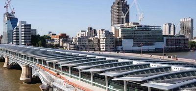 Solar panels on Blackfriars station roof