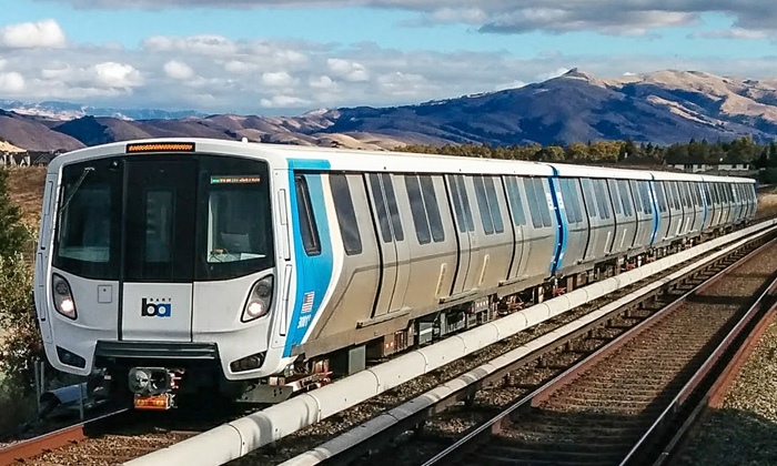 San Francisco has received the first of 755 Bombardier rail cars