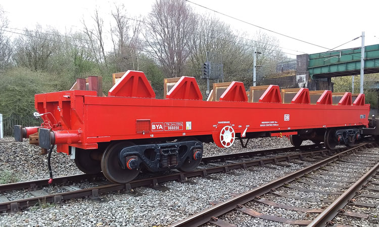DB Cargo UK converts unused BYA wagon into open hot coil wagon