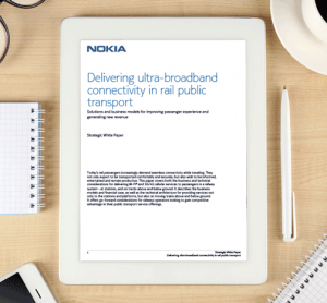 Whitepaper: Delivering ultra-broadband connectivity in rail public transport