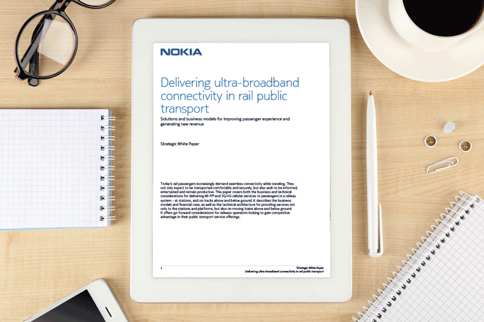 Whitepaper: Delivering ultra-broadband connectivity in rail public transport