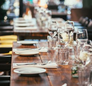 Table set for dinner