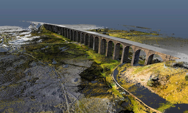 Network Rail uses laser and drone technology in viaduct restoration project