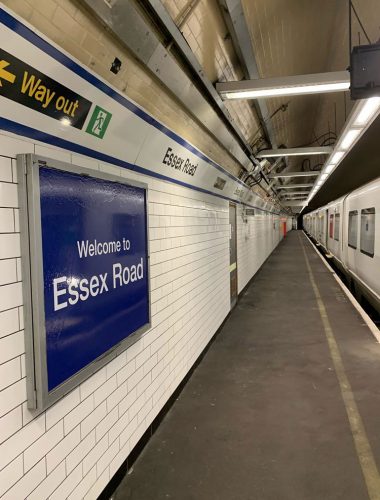 Essex Road station's new tiles and lighting