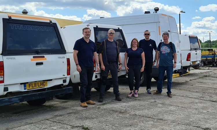 Network Rail staff helping Ukraine with equipment deliveries