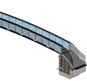 The footbridge render