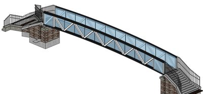 The footbridge render