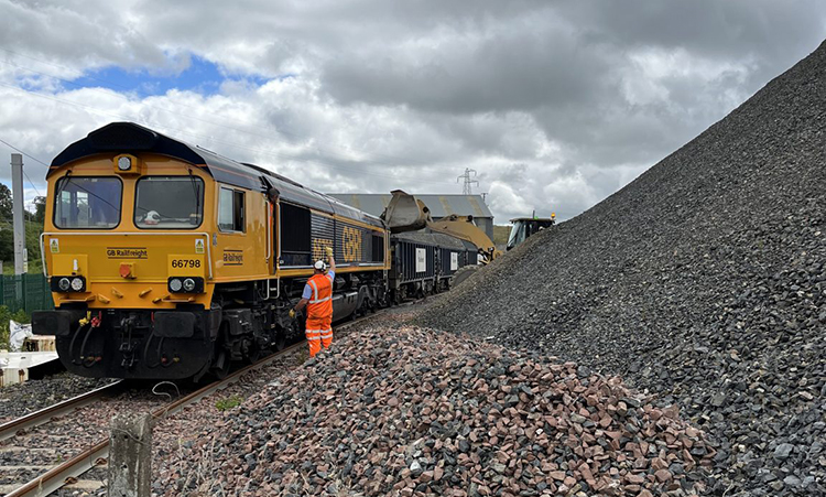 A train travelling under the new GBRf scheme