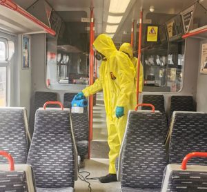 Greater Anglia cleaning trains and stations