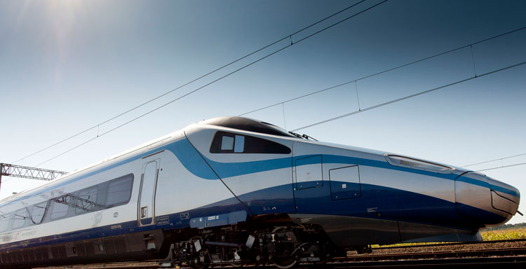 Polish Pendolino train