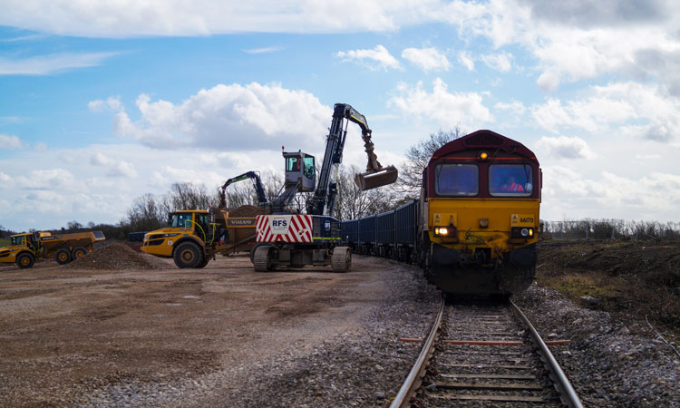 100th freight train arrives at HS2’s Bucks construction site