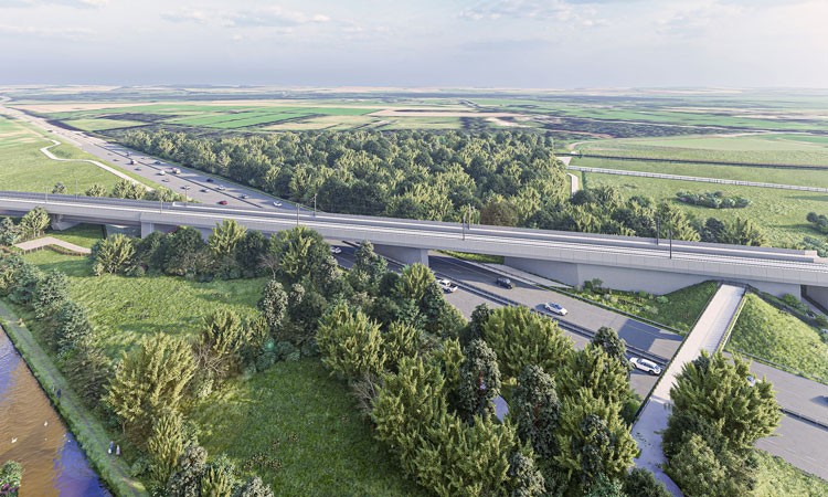 HS2 to pioneer UK-first ‘box-slide’ bridge over motorway