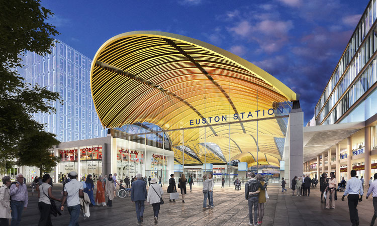 Construction work at HS2's Euston station takes major step forward