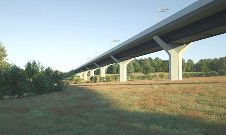 HS2 reveals pioneering viaduct design which cuts carbon