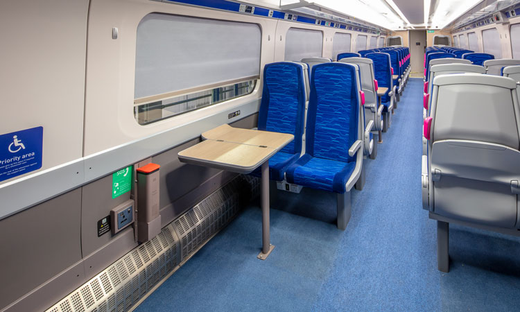 Hull Trains and Lumo. On-board accessible areas.