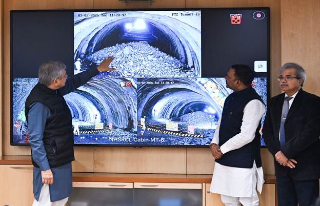 Second mountain tunnel breakthrough in India advances Mumbai–Ahmedabad bullet train