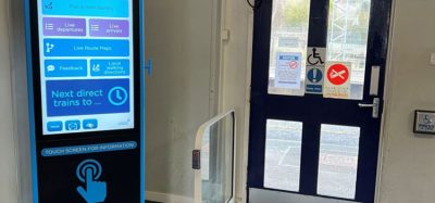 Digital information screen at Lockerbie station