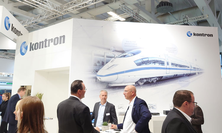 Kontron Transportation's stand at InnoTrans 2022