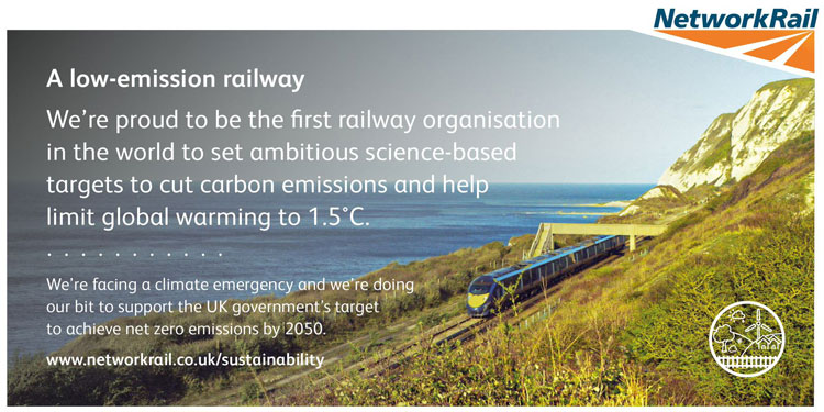 Network Rail sets world-first targets to help limit global warming