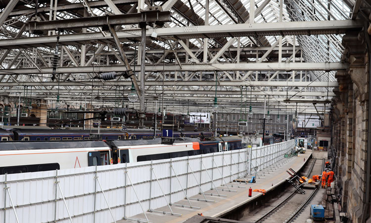 Glasgow Central's Platform 1 improvement project is on-track