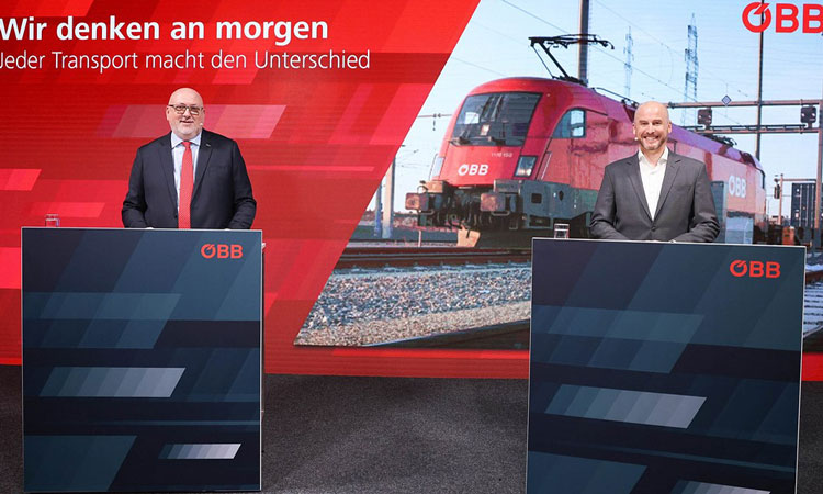 ÖBB CEO Andreas Matthä and ÖBB RCG Board Spokesman Clemens Först