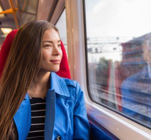 passenger on train