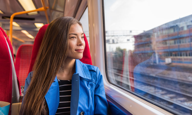 passenger on train