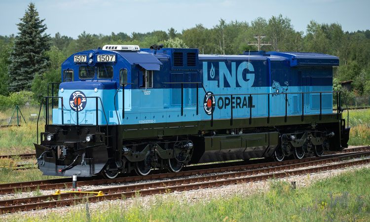 Operail launches its first LNG freight locomotive for testing