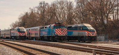 METRA Commuter Trains in the Fox Lake, IL depopt waiting for their scheduled runs to the Union Station Chicago