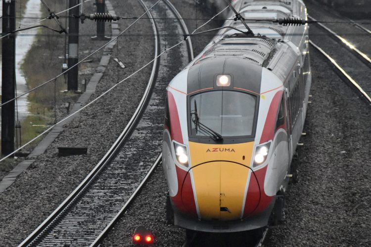 A LNER train on the East Coast Main Line