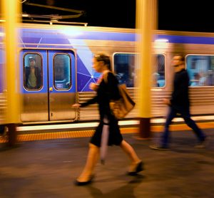 Rail passengers in Australia