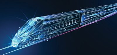 Digital render of a train
