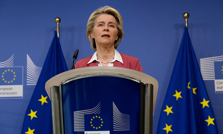 president of the EU Commission, Ursula von der Leyen