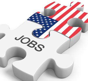 United States jobs market and employment opportunities concept