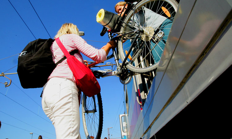 bike train Slovenia