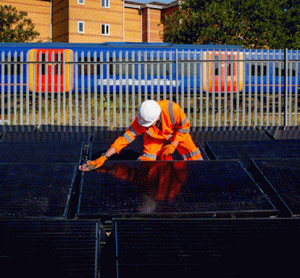 Trial of solar-powered trains has begun in a bid to develop greener network