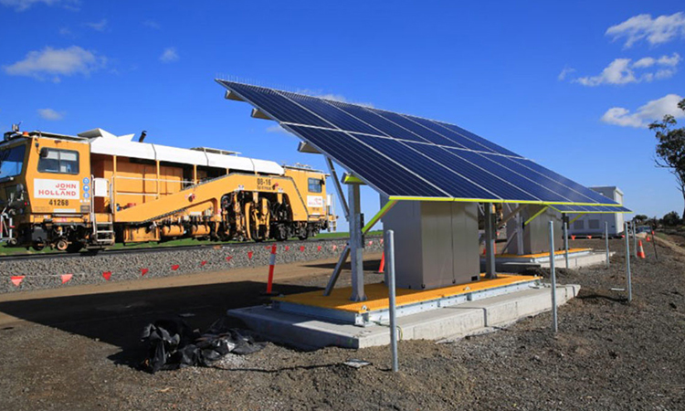 solar power signalling units