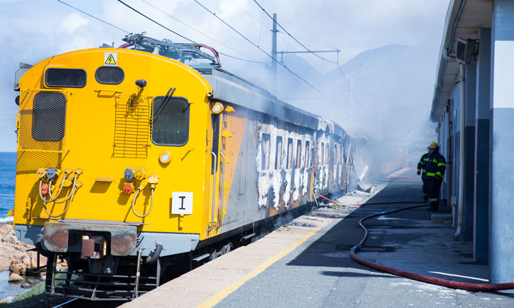 Studies on the flammability of materials in railway passenger coaches