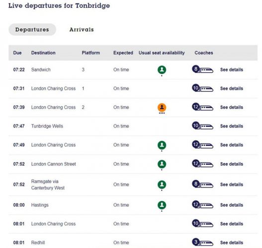 Southeastern becomes first UK TOC to share train load data directly with passengers