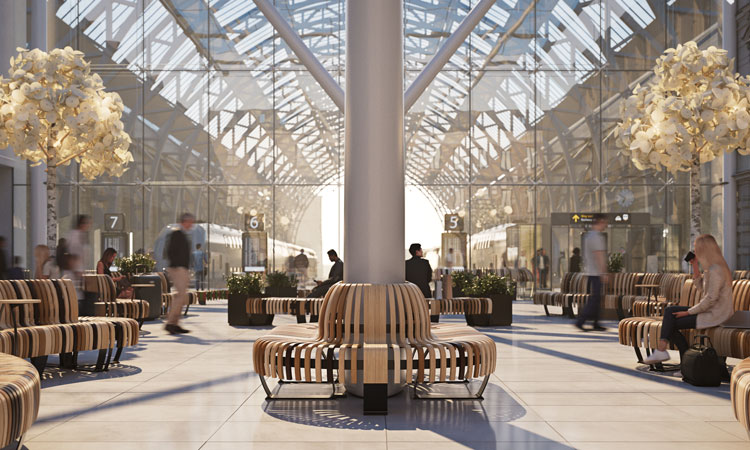 Nature as designer: Biophilic design in modern placemaking at train stations