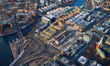 Visual of the transformed Stockholm Station after work completed