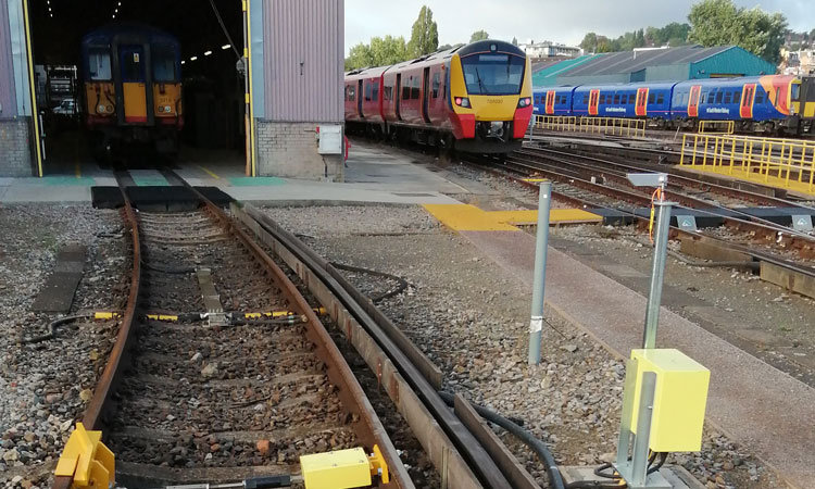 South Western Railway (SWR) Wimbledon Traincare Depot in London