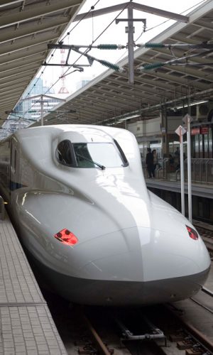 Tokaido Shinkansen train in Japan