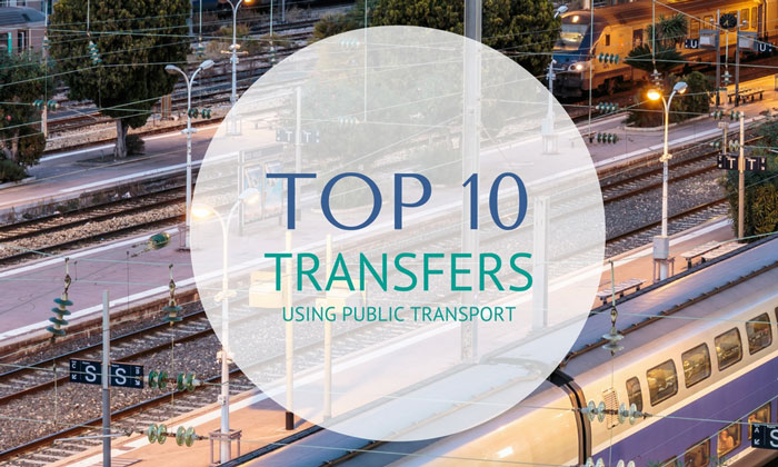 Top 10 Transfers Using Public Transport