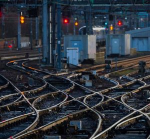 track at night