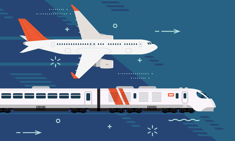 train vs plane is rail the more appealing option?