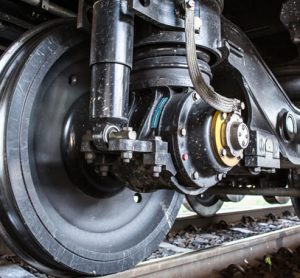 brakes on train wheels