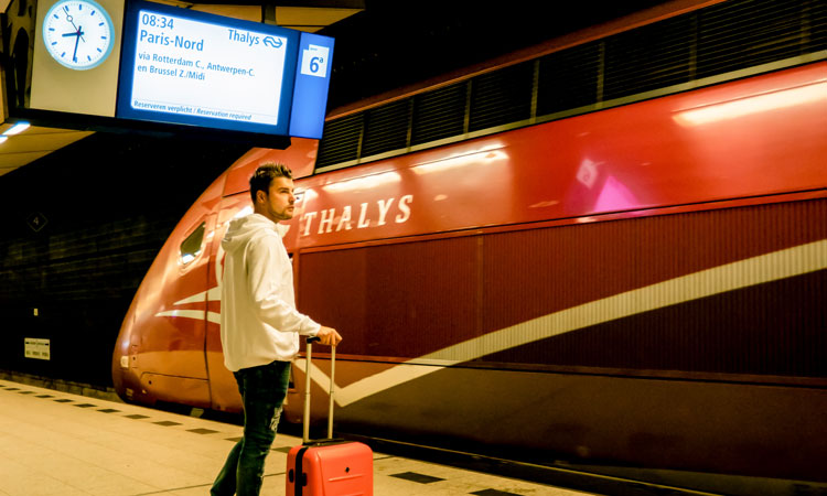 Travelling internationally by rail increases in the Netherlands